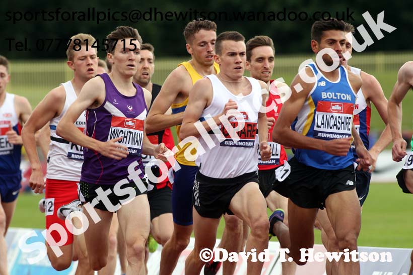 Mens 1500 metres, British Championships, Birmingham. Photo: David T. Hewitson/Sports for All Pics